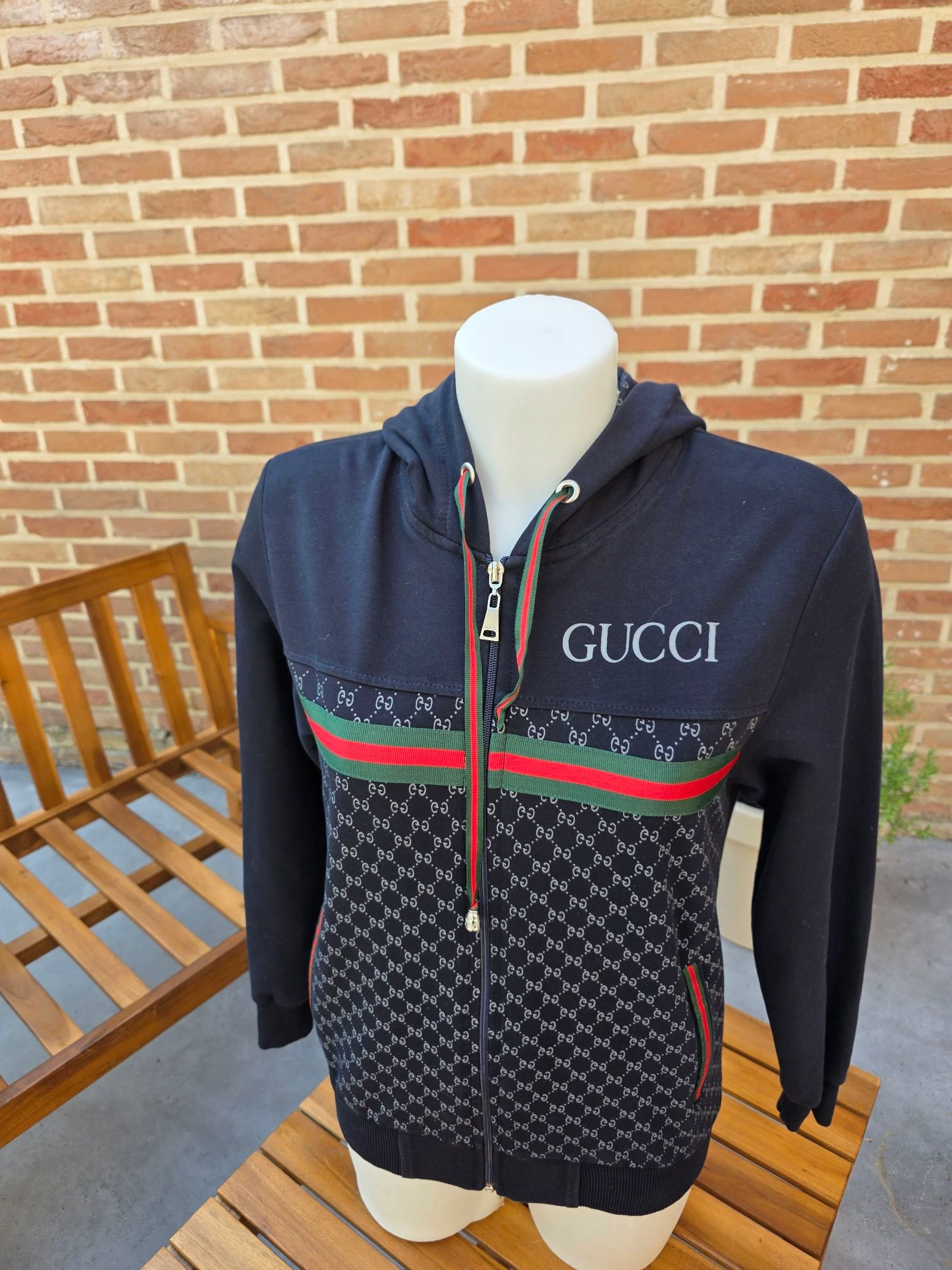 Blue zip-up sweatshirt – photo 3